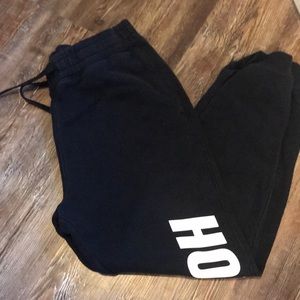 Hollister black joggers